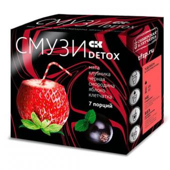 СИБИРСКАЯ КЛЕТЧАТКА DETOX СМУЗИ мята/клубника/черн. смородина/яблоко 12 гр №7