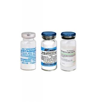 ЦЕФТАЗИДИМ пор. д/приг. инъекц. 1 г фл. №1