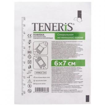 ПОВЯЗКА САМОКЛЕЮЩАЯСЯ СТЕРИЛЬНАЯ ТЕНЕРИС нетканая основа 6см х 7см