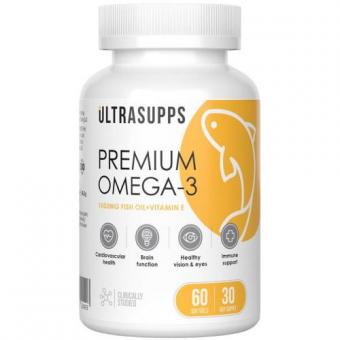 ULTRASUPPS ПРЕМИУМ ОМЕГА-3 капс. №60