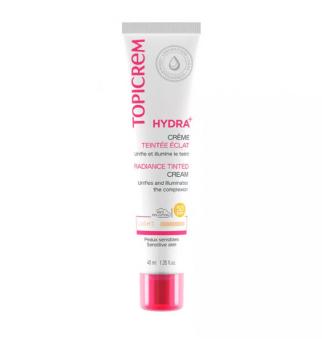 ТОПИКРЕМ HYDRA+ КРЕМ ТОНАЛЬНЫЙ СОЛНЦЕЗАЩИТН. 40 мл эффект сияния
