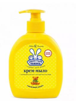 УШАСТЫЙ НЯНЬ КРЕМ-МЫЛО ДЕТСКОЕ 300 мл алоэ вера/олива