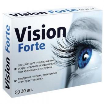 VISION FORTE ЛЮТЕИН, ЗЕАКСАНТИН И ЭКСТРАКТ ЧЕРНИКИ табл. №30