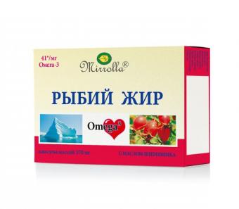 РЫБИЙ ЖИР ШИПОВНИК МИРРОЛЛА капс. №100