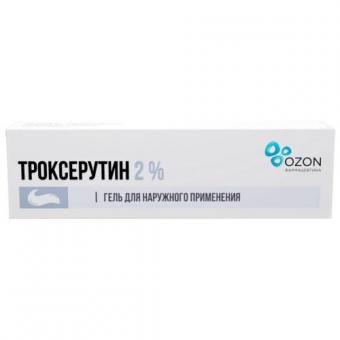 ТРОКСЕРУТИН ОЗОН гель 2% туба 100 гр