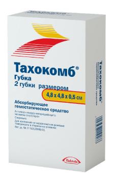 ТАХОКОМБ 4,8см х 4,8см х 0,5см губка №2