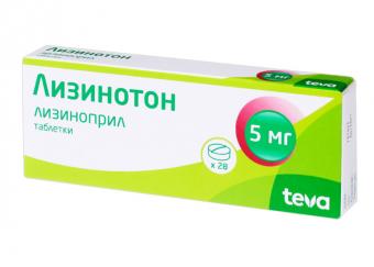 ЛИЗИНОТОН табл. 5 мг №28