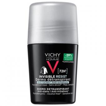 ВИШИ (VICHY) HOMME 72 часа ДЕЗОДОРАНТ РОЛИК ДЛЯ МУЖЧИН 50 мл INVISIBLE