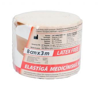 БИНТ ЭЛАСТИЧНЫЙ СР ЛАУМА 8см х 3м