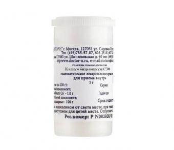 КАЛИУМ БИХРОМИКУМ С30 гранулы гомеопатич. 5 гр