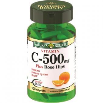 НЭЙЧЕС БАУНТИ (NATURE`S BOUNTY) ВИТАМИН С И ШИПОВНИК табл. №100