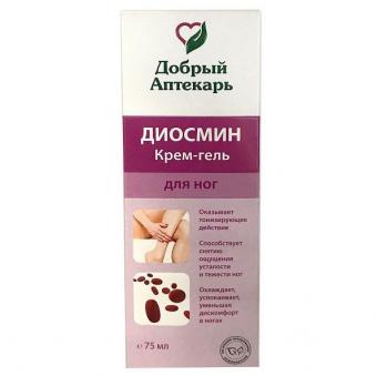 ДОБРЫЙ АПТЕКАРЬ ДИОСМИН КРЕМ-ГЕЛЬ ДЛЯ НОГ 75 мл