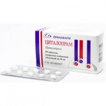 ЦИТАЛОПРАМ ПРАНА табл. п/о плен. 10 мг №30