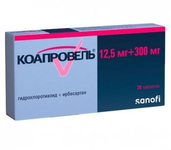 КОАПРОВЕЛЬ табл. п/о плен. 12,5+300 мг №28