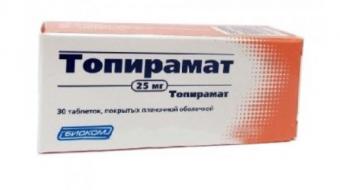 ТОПИРАМАТ табл. п/о плен. 25 мг №30