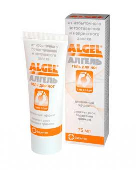 АЛГЕЛЬ ГЕЛЬ ДЛЯ НОГ ОТ ПОТА И ЗАПАХА 75 мл