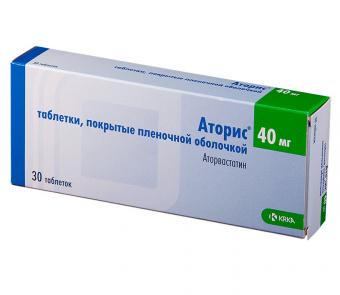 АТОРИС табл. п/о плен. 40 мг №30