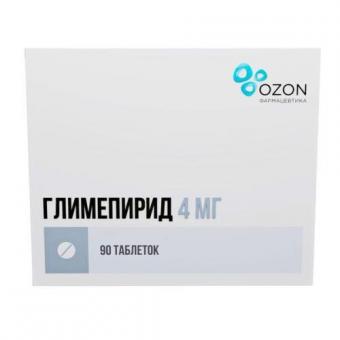 ГЛИМЕПИРИД ОЗОН табл. 4 мг №90