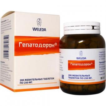 ГЕПАТОДОРОН табл. жеват. №200