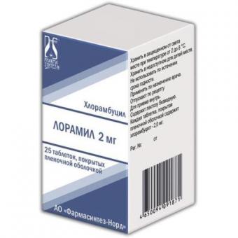 ЛОРАМИЛ табл. п/о плен. 2 мг №25