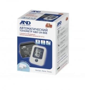 ЭЙ ЭНД ДИ (AND) ПРИБОР (ТОНОМЕТР) ИЗМ. АРТ. ДАВЛЕНИЯ АВТОМАТ + АДАПТЕР UA-888
