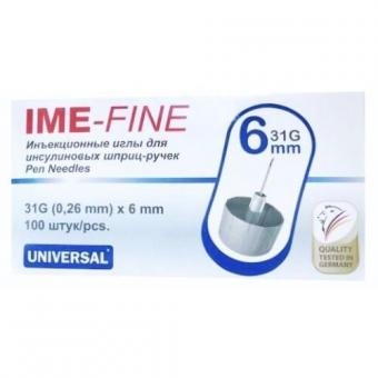 ИГЛА ДЛЯ ШПРИЦ-РУЧКИ IME-FINE G31 (0.26 х 6 мм) №100