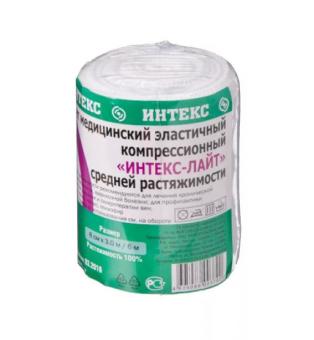 БИНТ ЭЛАСТИЧНЫЙ СР ЛАЙТ ИНТЕКС с застежкой 8см х 3м (З.)