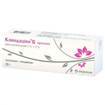 КЛИНДАЦИН Б ПРОЛОНГ крем вагин. 2+2 % туба 20 гр