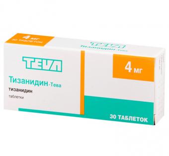 ТИЗАНИДИН ТЕВА табл. 4 мг №30