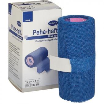 БИНТ ФИКСИРУЮЩИЙ PEHA-HAFT ХАРТМАНН синий 10см х 4м