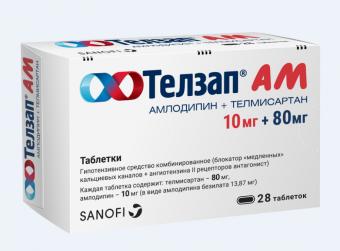 ТЕЛЗАП АМ табл. 10+80 мг №28
