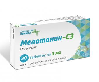 МЕЛАТОНИН СЗ табл. п/о плен. 3 мг №30