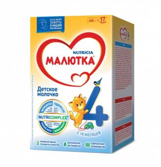 МАЛЮТКА СМЕСЬ СУХАЯ МОЛОЧНАЯ-4 600 гр