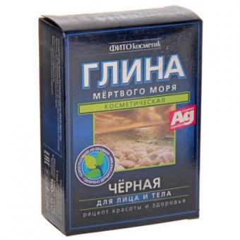 ФИТОКОСМЕТИК ГЛИНА ДЛЯ ЛИЦА И ТЕЛА 100 гр мертвого моря черная