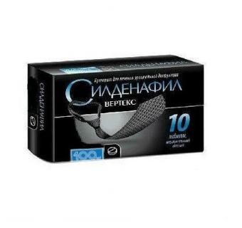 СИЛДЕНАФИЛ ВЕРТЕКС табл. п/о плен. 100 мг №10