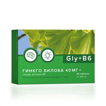 ГИНКГО БИЛОБА С ГЛИЦИНОМ И ВИТАМИНОМ В6 ТМ табл. №60