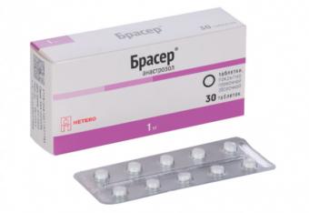 БРАСЕР табл. п/о плен. 1 мг №30