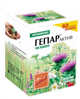 ГЕПАР АКТИВ ФИТОКОМПЛЕКС капс. №180