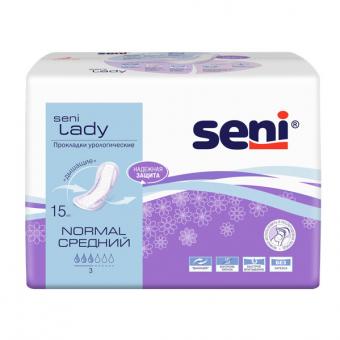 СЕНИ ПРОКЛАДКИ ЖЕНСКИЕ ПРИ НЕДЕРЖАНИИ ЛЕДИ НОРМАЛ №15