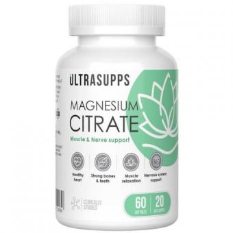 ULTRASUPPS МАГНИЯ ЦИТРАТ капс. №60