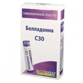 БЕЛЛАДОННА С30 гранулы гомеопатич. 4 гр