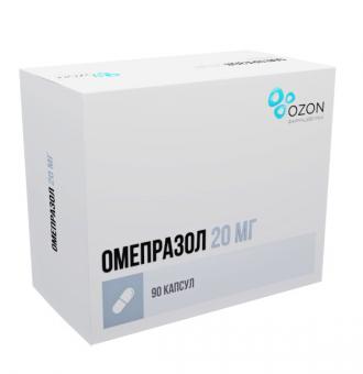 ОМЕПРАЗОЛ ОЗОН капс. к/р 20 мг №90