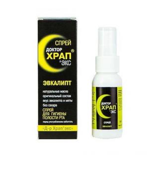 ДОКТОР ХРАПЭКС спрей наруж. эвкалипт 60 мл