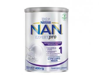 НАН (NAN) EXPERTPRO СМЕСЬ СУХАЯ ГИПОАЛЛЕРГЕННАЯ с рождения 400 гр