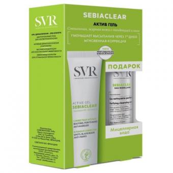 SVR SEBIACLEAR НАБОР (мицел. вода + гель д/лица)