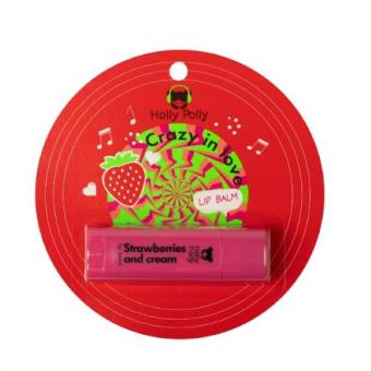 HOLLY POLLY (ХОЛЛИ ПОЛЛИ) БАЛЬЗАМ ДЛЯ ГУБ 4,8 гр клубника со сливками