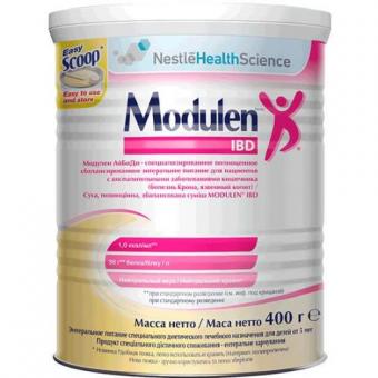 НЕСТЛЕ МОДУЛЕН IBD СМЕСЬ СУХАЯ ДЛЯ ЭНТЕР. ПИТАНИЯ 400 гр