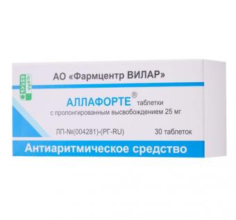 АЛЛАФОРТЕ табл. пролонг. 25 мг №30