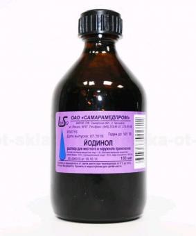 ЙОДИНОЛ САМАРАМЕДПРОМ р-р наружный д/местн. прим фл. 100 мл