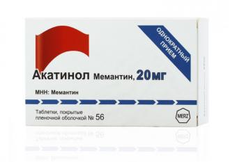 АКАТИНОЛ МЕМАНТИН табл. п/о плен. 20 мг №56